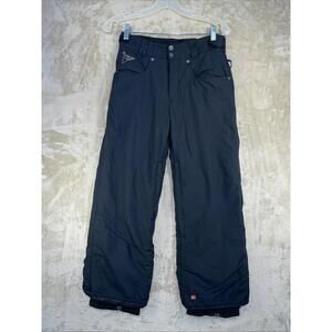 Quiksilver QuikTech 5,000 mm Waterproof Snowboard Black Snow Pants Youth 12 EUC